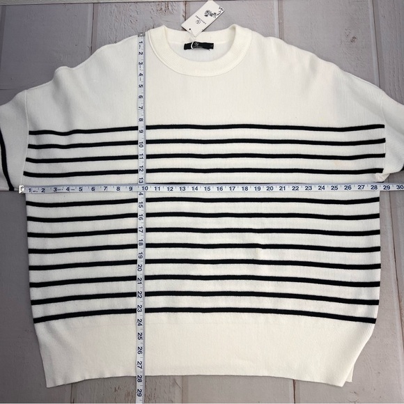 NWT Oversized Batwing Sweaters 2024 Fall Outfits Crewneck Ribbed Knit Side Slit - Picture 11 of 17